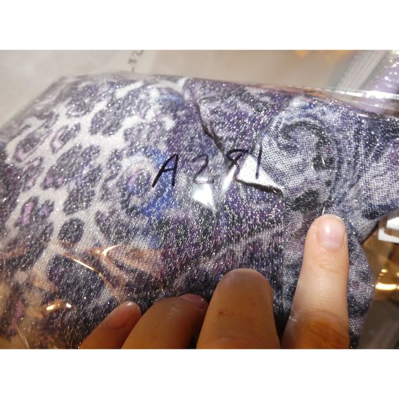 Women's Purple and Metallic Long sweater Cardigan, Large, Chico's - Picture 4 of 4